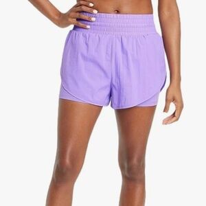 🧡💜 Set of 2 All in Motion Athletic Shorts Lavender and Orange Size Small